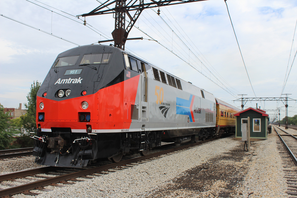 Red, black, and silver diesel