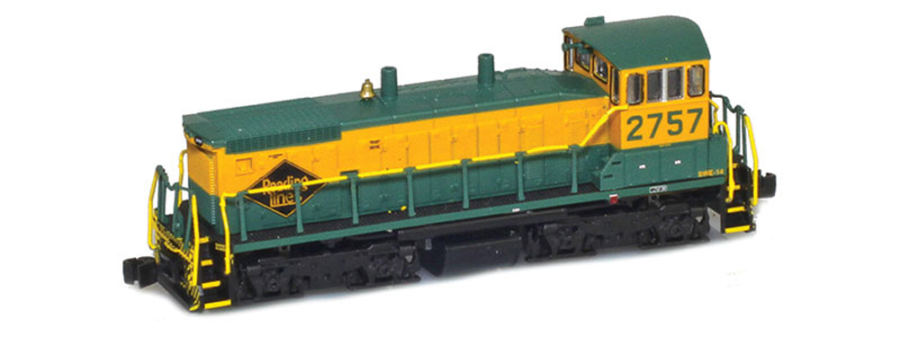 Z scale EMD SW1500 lettered for Reading Co.