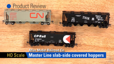 Atlas Model Railroad Co. HO scale slab side covered hoppers