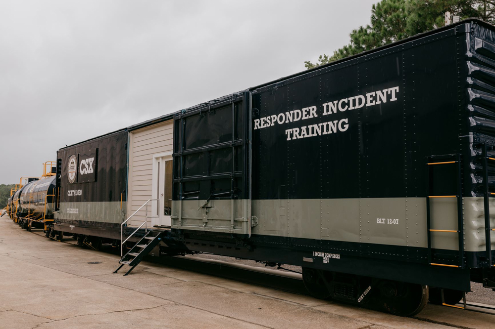 Black and gray boxcar