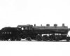 Broadside builder’s photo of steam locomotive