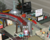 Model Marx train on toy train layout
