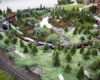 Overview of a garden railway