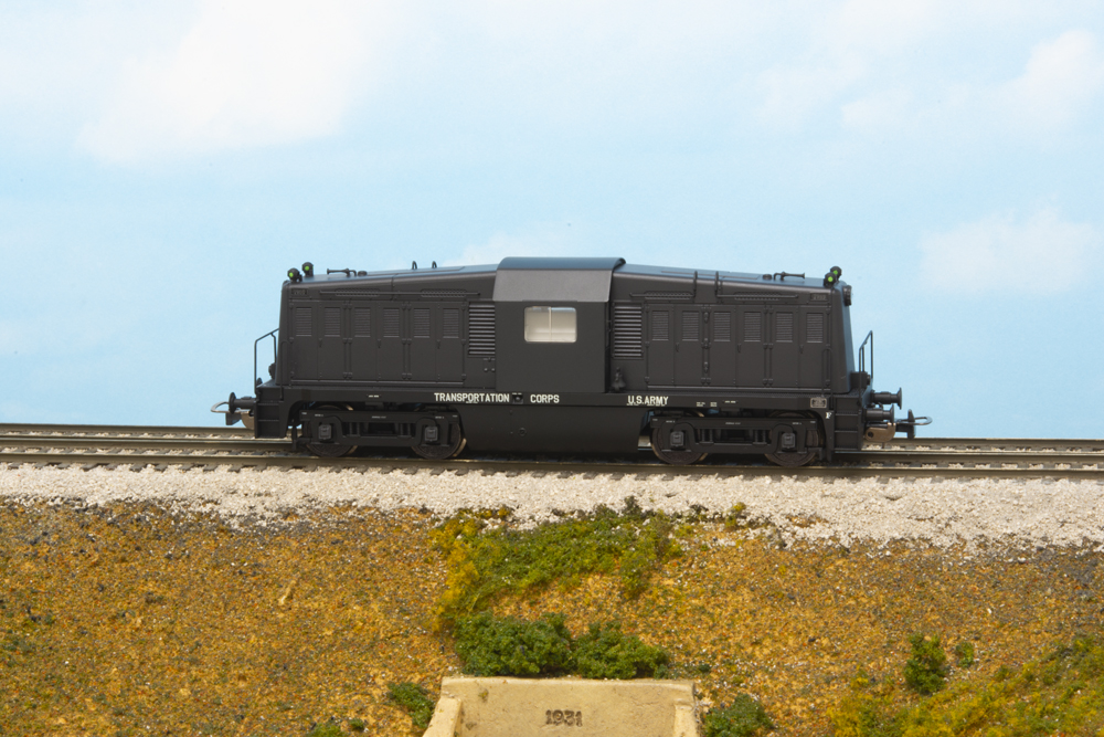 USATC America Whitcomb diesel locomotive.