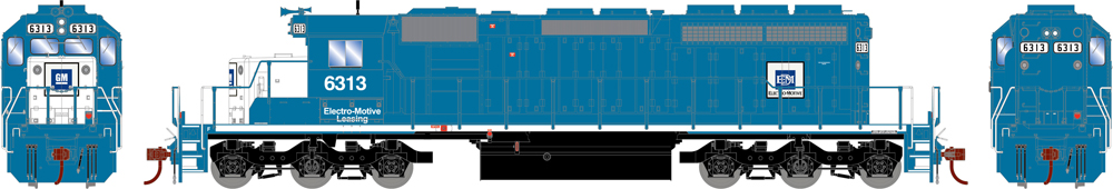 EMD Lease Electro-Motive Division SD40-2 diesel locomotive.