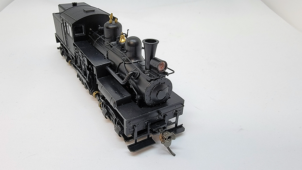 Black steam locomotive.