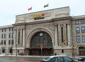 Entry of Winnipeg Union Station