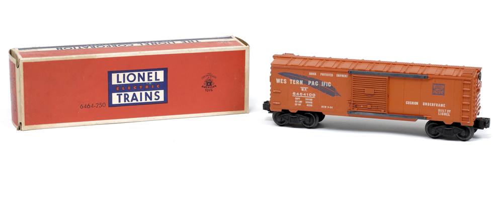 Lionel 6464 boxcars, including a New York Central version