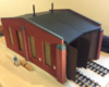 Model engine house in 1:24 scale