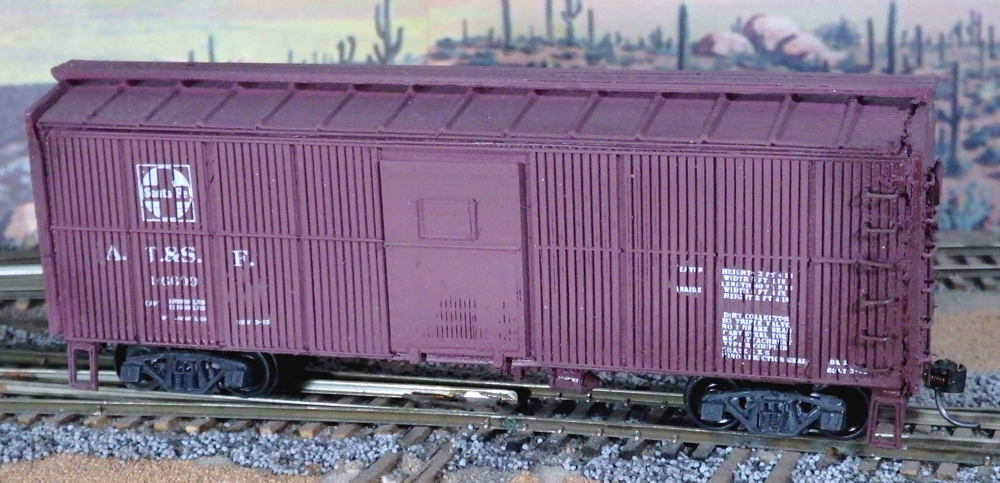 Concept Models HO scale Atchison, Topeka & Santa Fe panel boxcar kit.