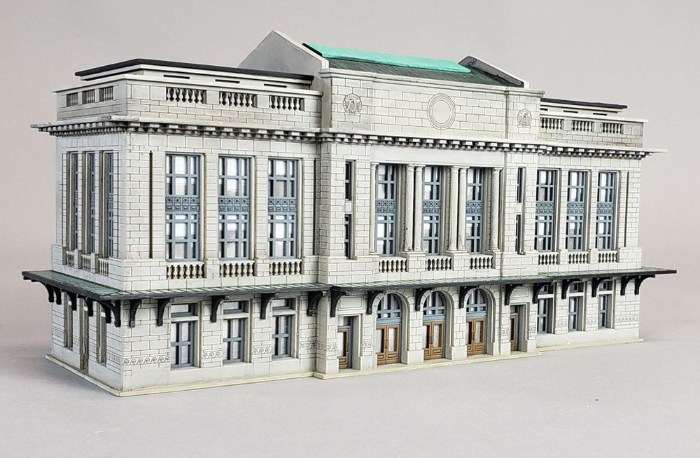 Custom Model Railroads N scale city station kit.