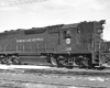 Diesel locomotive with side walkways in profile