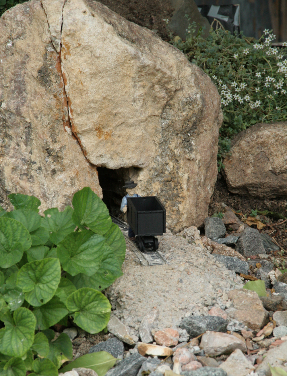 Model coal mine scene