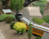 Two steam engines on a Garden railway