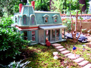 scene in a garden railway