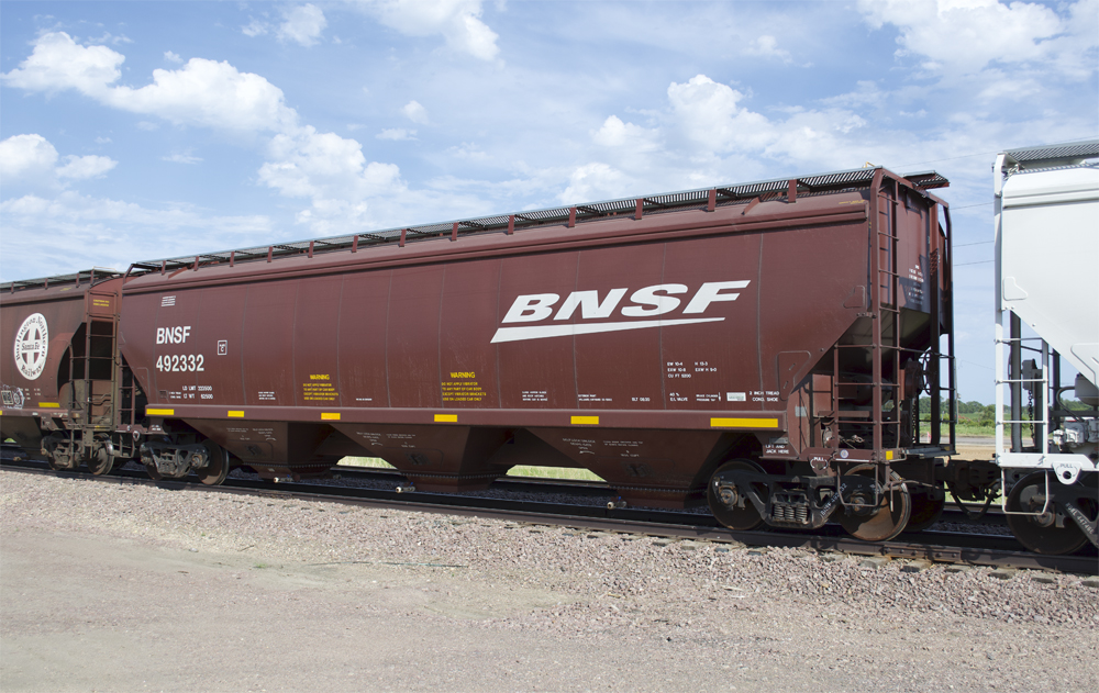 BNSF Greenbrier 5200 covered hopper.