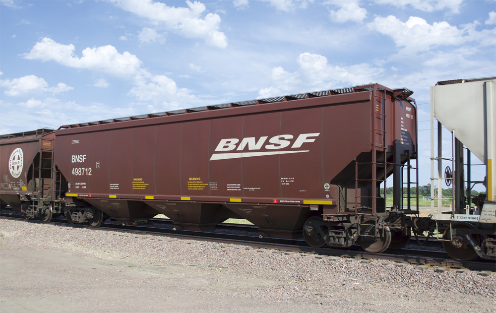 BNSF National Steel Car 5416 covered hopper.