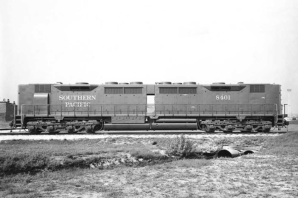 Rear view of end-cab switching locomotive