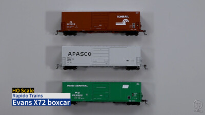 Rapido Trains HO scale Evans X72 boxcar
