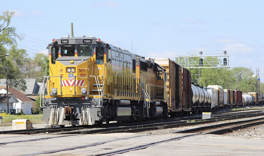 Yellow locomotives