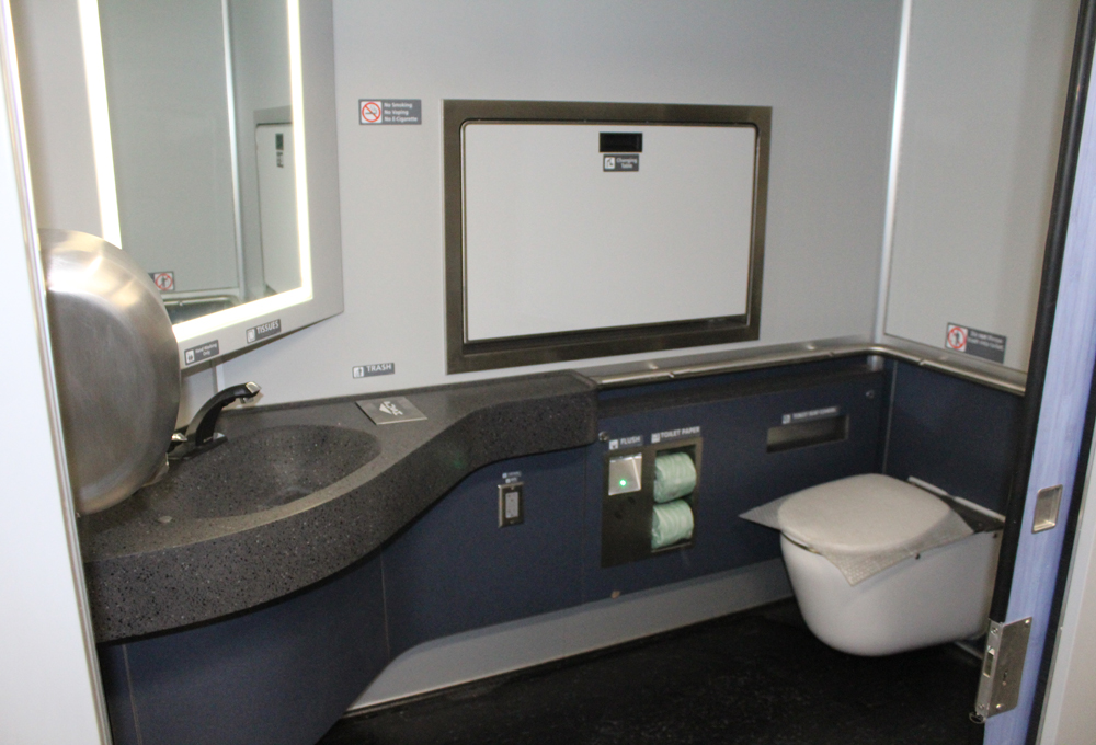 Bathroom in passenger car