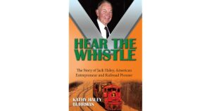 Cover of Hear the Whistle book with man and train