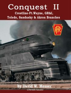 Cover of book with streamlined steam locomotive