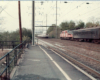 Conrail passenger trains: An unusual meet between a GG1 and a Metroliner.