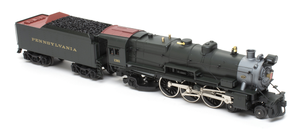 Lionel's new baby K4 black locomotive in O gauge.