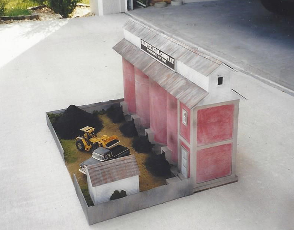 side view of a model coal company building