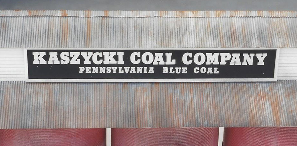 sign on a model coal company building