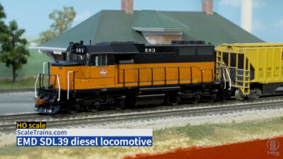 ScaleTrains.com HO scale EMD SDL39 diesel locomotive