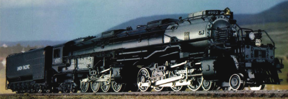 Black N scale Big Boy locomotive