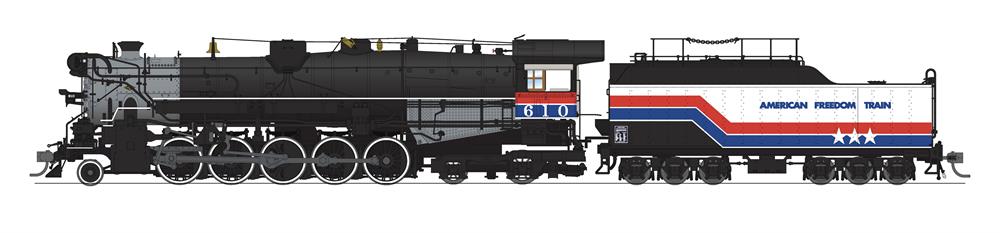 American themed HO scale locomotive