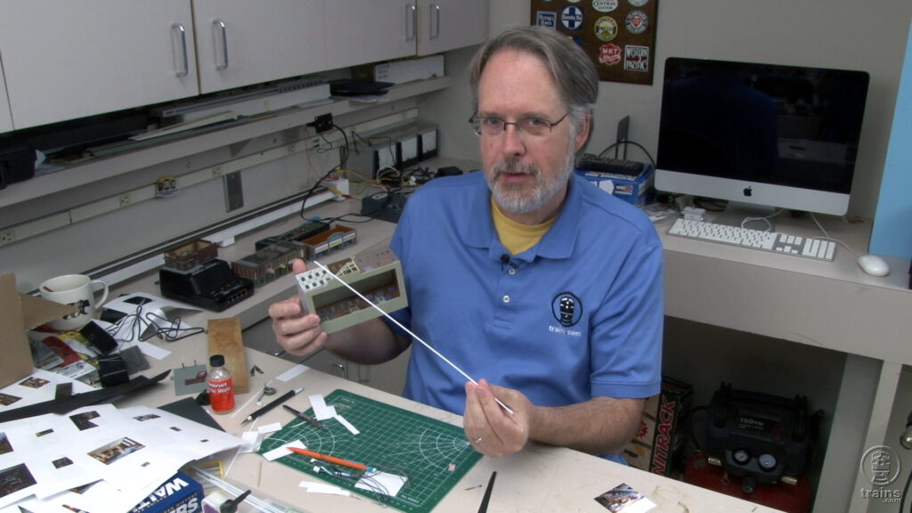 Eric White shows how to add interior scenes to an N scale structure