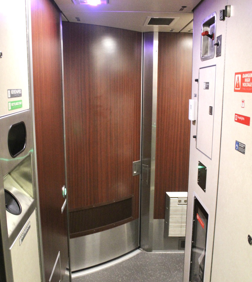 Doors of sleeping car