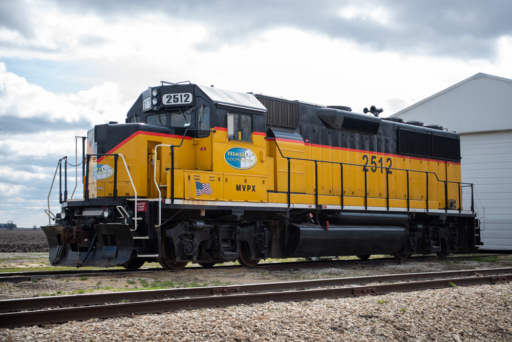 Yellow and black GP50 locomotive