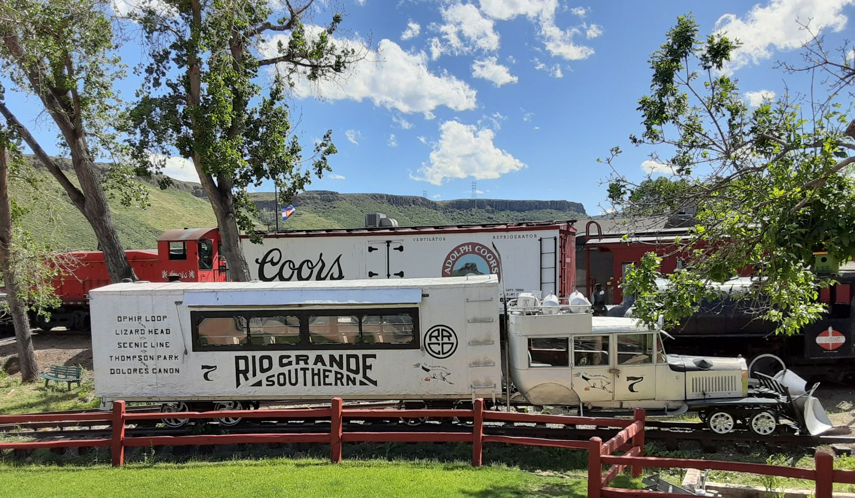 silver galloping goose rail vehicle