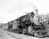 Two steam locomotives lead Frisco freight train