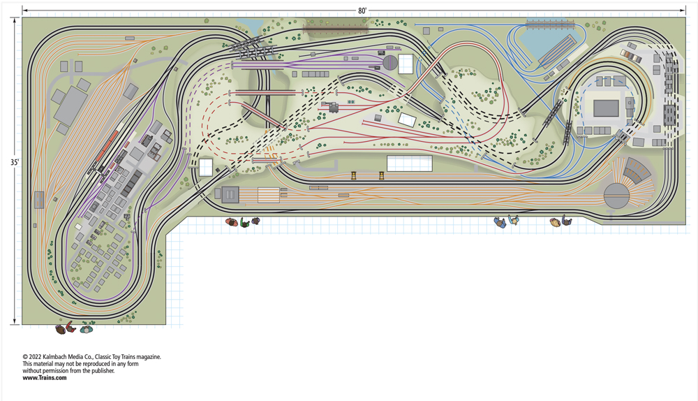 Nassau Lionel Operating Engineers' O gauge layout