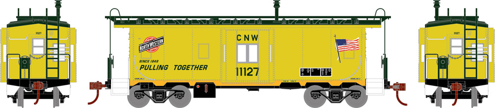 illustration of a yellow caboose