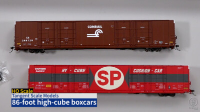 Tangent Scale Models HO scale 86-foot quad-door high-cube boxcar