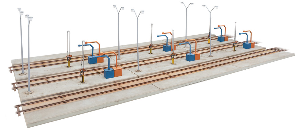 HO scale Modern diesel fueling facility 