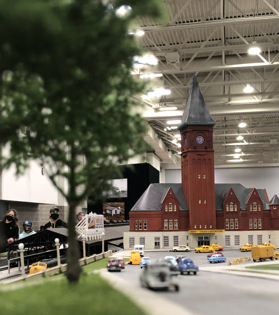 Street view of Modutrak model railroad layout