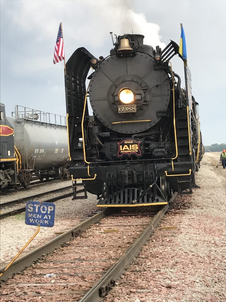 black Chinese-built steam locomotive