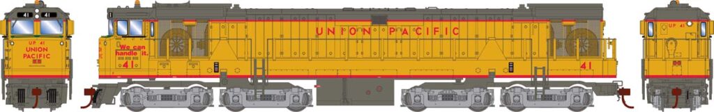 illustration of yellow diesel locomotive