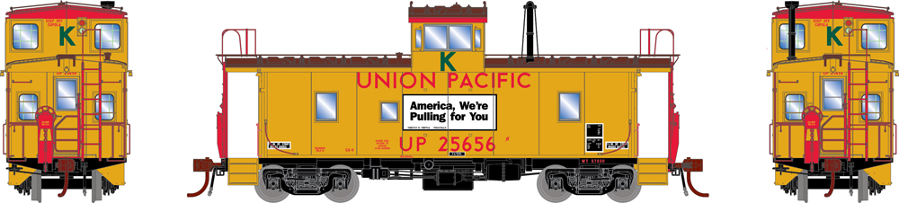 illustration of yellow caboose