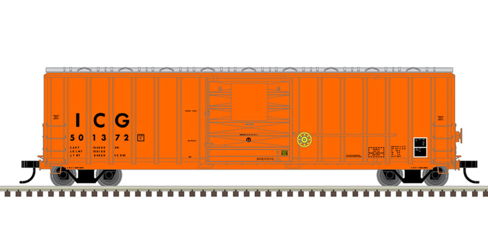 illustration of orange boxcar