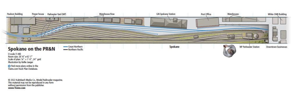 PR&N Spokane layout track plan