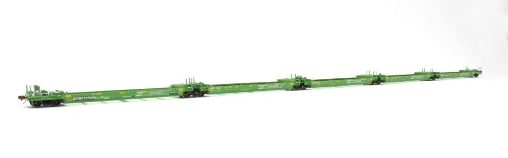 Five green well car units